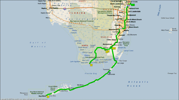 Florida Trip Map