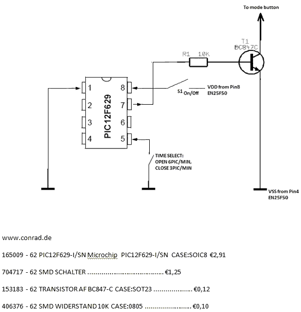 #3 camera mod schematic