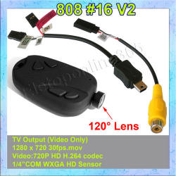 Mini DVR 808 Car Key Chain Micro Camera #16 Real HD 720P H.264 Pocket Camcorder 