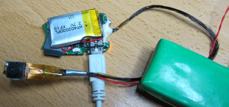 808 Car Keys Micro Camera Endoscope Project